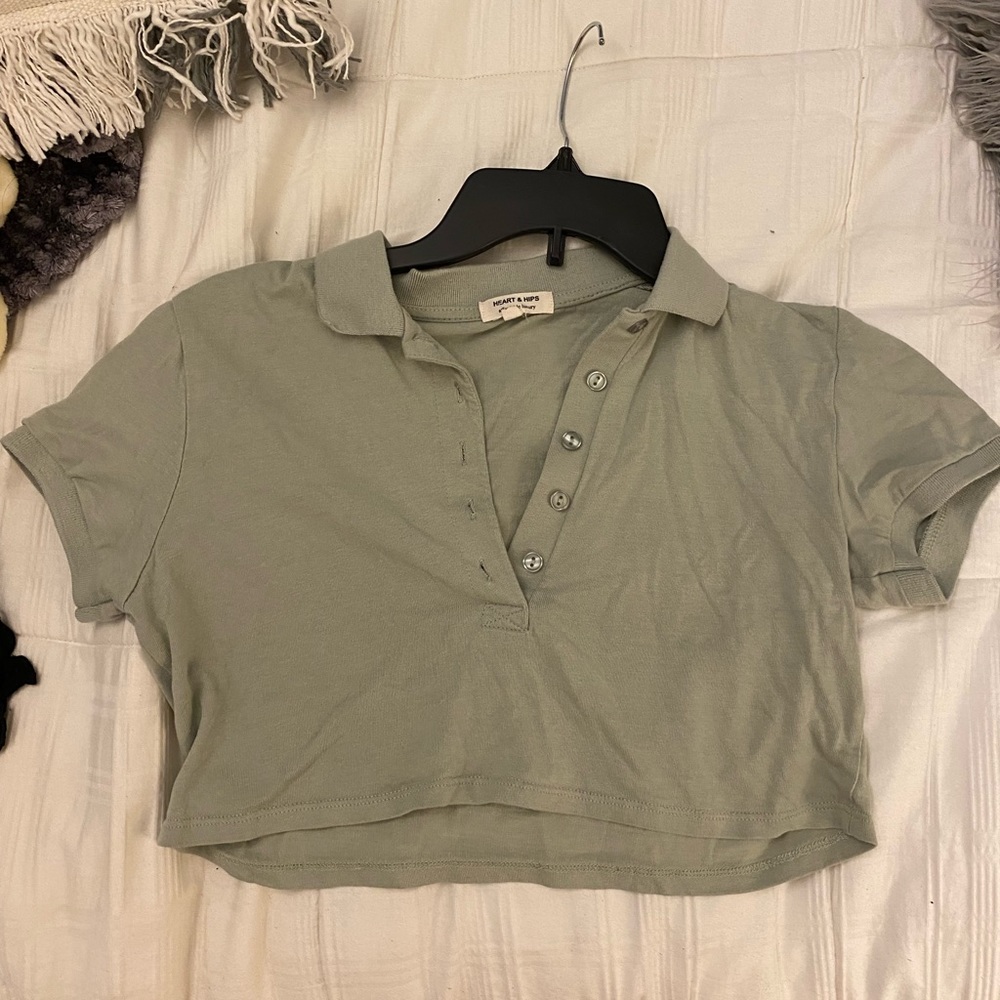 Ross dress for less cropped green top